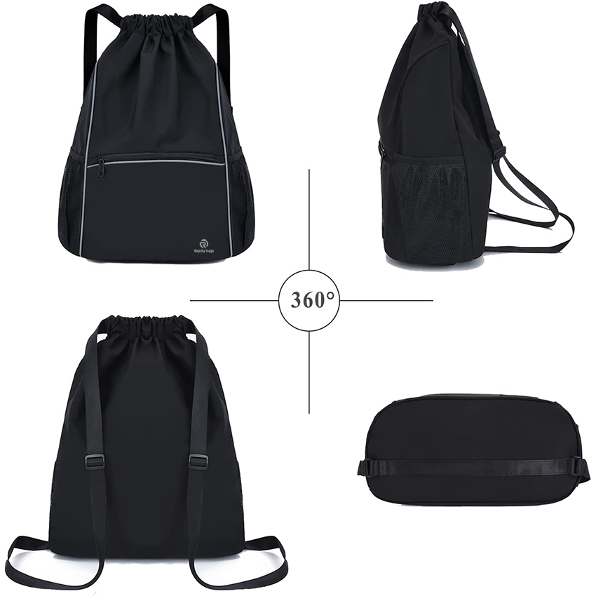 Drawstring Bags Sports Backpack Gym Sackpack Lightweight For Men Women, Workout Sports Bag RJ196207
