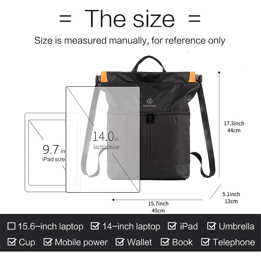 Waterproof Drawstring Bag, Gym Bag Sackpack Sports Backpack for Men Women Girls Sports Bag RJ196177