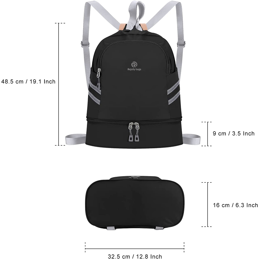 Sports Gym Bag Waterproof String Bag Backpack with Shoe Compartment for Travel Hiking Swimming Ball Bag RJ196130