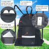 Drawstring Backpack Sports Gym Bag Yoga Travel Sackpack for Men Women Large Size with Shoe Compartment Ball Bag RJ196133