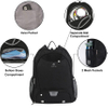 Drawstring Backpack, Soccer Basketball Backpack with Shoe & Ball Compartments and Wet Pocket Gym Ball Bag RJ196127