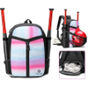 Youth Softball Bat Backpack with Shoes Compartment, Lightweight Baseball Equipment bag with Fence Hook Hold 2 Bats Baseball Bags RJ19675