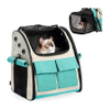 Expandable Cat Carrier Backpack Ventilated Collapsible Pet Bag for Travel Hiking and Outdoor
