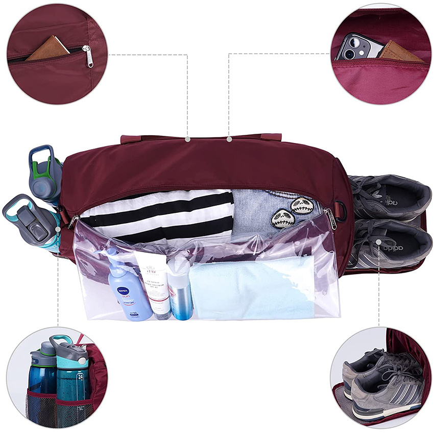 with Shoes Compartment & Wet Pocket Lightweight Yoga Bag for Men and Women Sports Equipment Bag