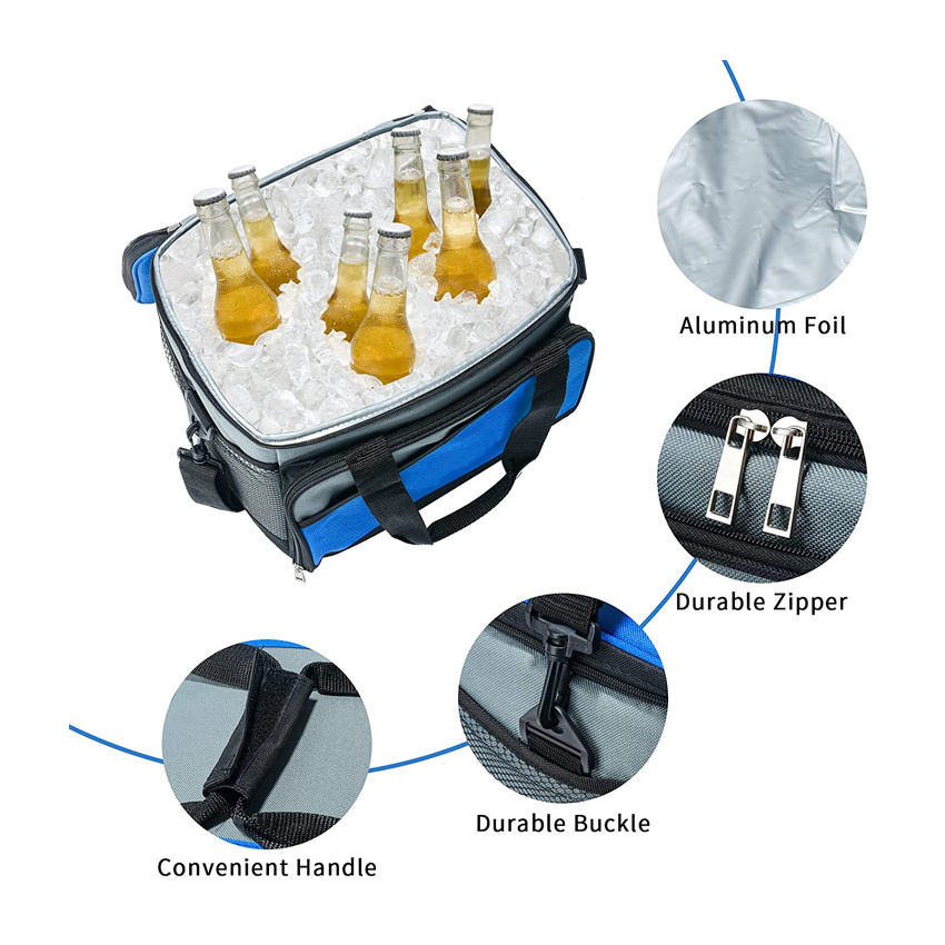 Lunch Bag Insulated Hot Cold Thermal Bag for Work Picnic Hiking Beach Fishing