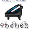 Bike Storage Frame Bicycle Front Tube Triangle Water Resistant Cycling Pack Strap on Saddle Pouch Bike Accessories Tool Accessible for Road Mountain Cycling Bag