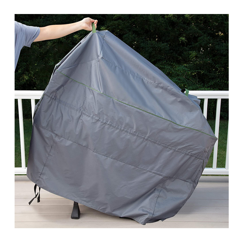 Premium Lightweight Grill Cover Grey Family Outdoor Picnic Barbecue Rack Cover