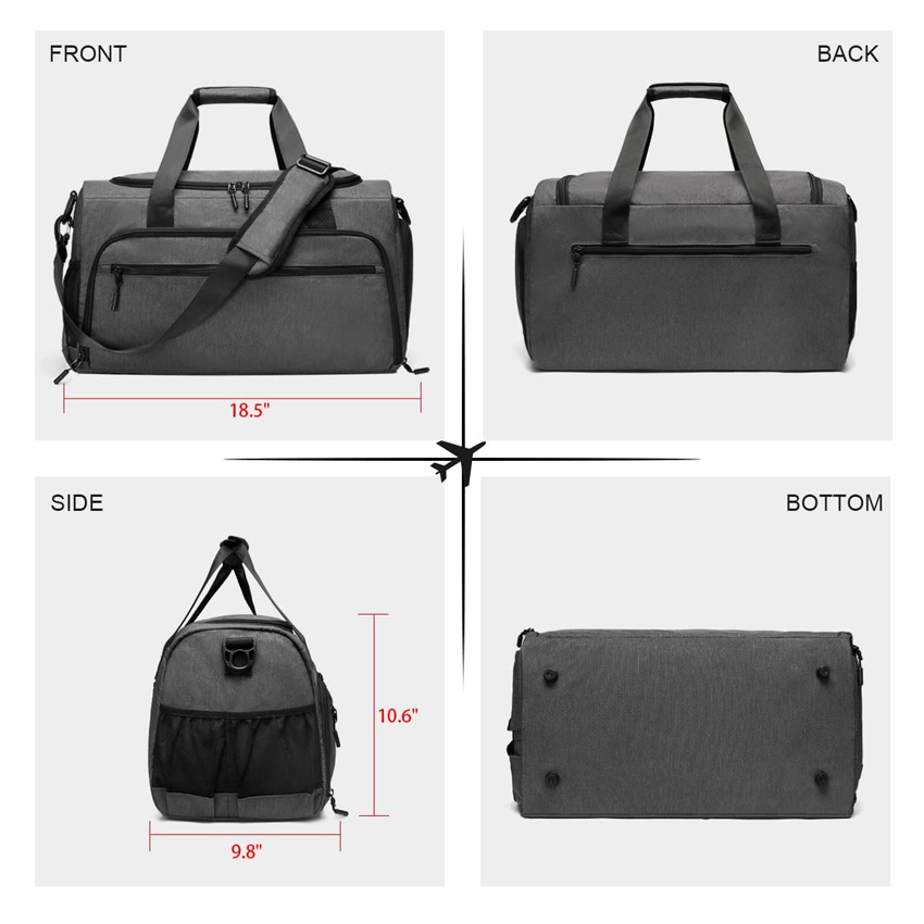Multifunctional Overnight Weekender Bag Fitness Workout Sports Duffle Luggage Bag