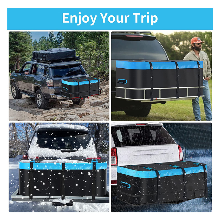Large Soft Shell Hitch Mount Cargo Carrier Car Luggage Carrier Bag for Suvs Vans′ Hitch Trays and Hitch Baskets