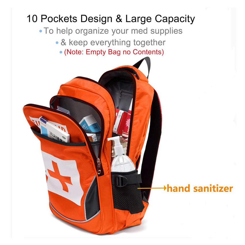 High Quality Durable Medical Backpacks Trauma Relief Backpack First Aid Kits