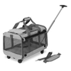 Pet Carrier with Detachable Wheels for Small and Medium Dogs Cats