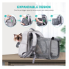 Pet Carrier Backpack Expandable Breathable Mesh Cat Backpack Carrier for Travel Camping Outdoor Use