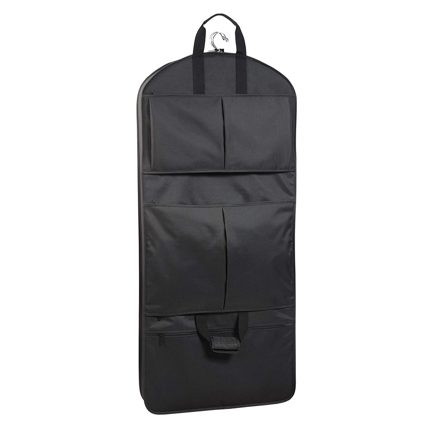 Carry on Travel Garment Bag Trifold Premium Tear-Resistant Hanging Suit Cover for Storage