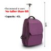 Multifunctional Business Trolley Luggage Backpack Water Resistant Rolling Bag