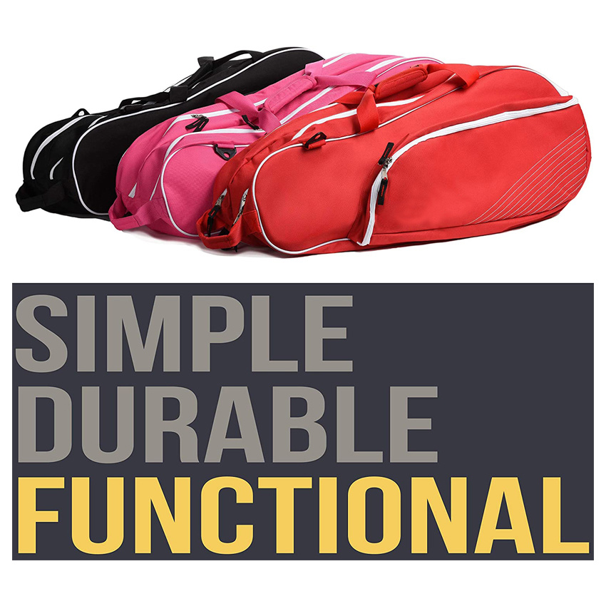 Tennis Bag Padded to Protect Rackets Lightweight Professional Racquet Bags