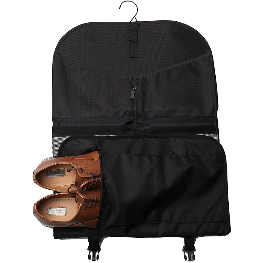 Tri-Fold Garment Sleeve Travel Suit Carry Garment Bag for Business Trips