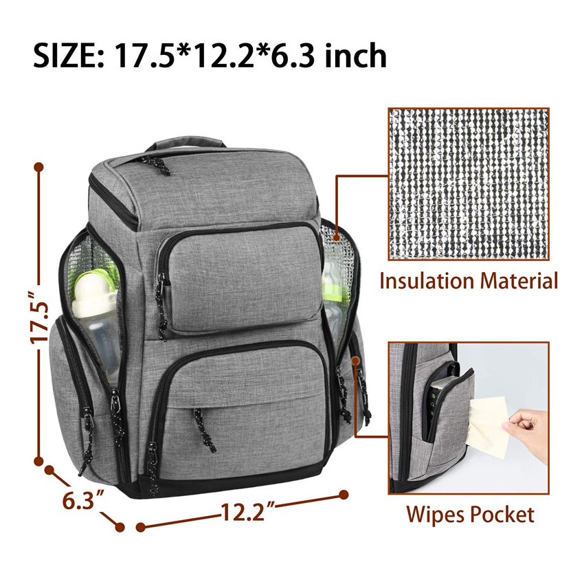 Multi-Functional Baby Travel Backpack Fashion Diaper Bag Women Bag