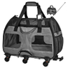 Travel Dog Carrier Wheels Pet Bag Portable Carry Puppy Rolling Bag