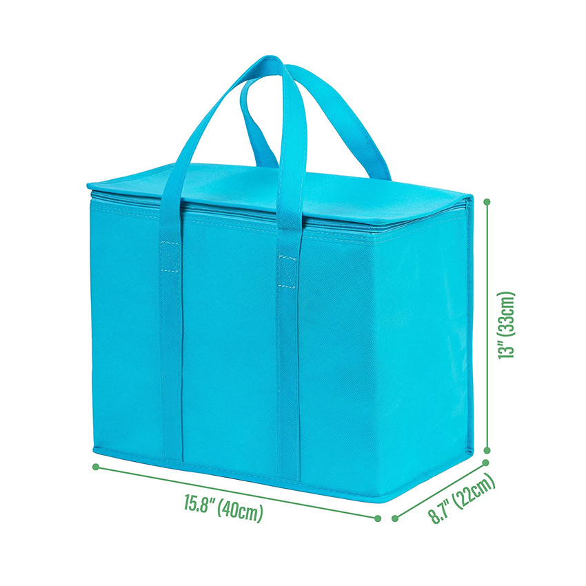 Durable Picnic Basket Ice Cooler Bag Insulated Food Delivery Bag Hot Cold Pack