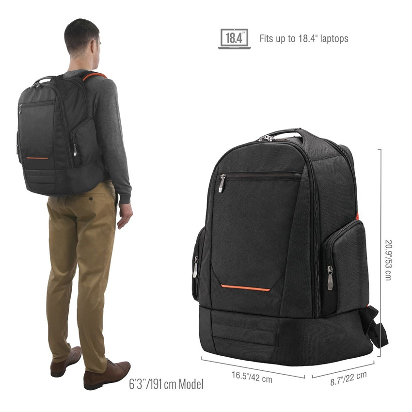 Large Spacious Gaming or Workstation Laptop Backpack Travel Storage Bag for Game Accessories