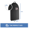 Portable Moving Garment Bags for Hanging Clothes with Large Capacity Practical Gusseted Suit Bags