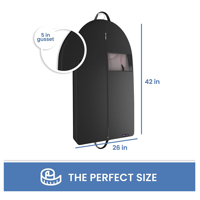 Portable Moving Garment Bags for Hanging Clothes with Large Capacity Practical Gusseted Suit Bags
