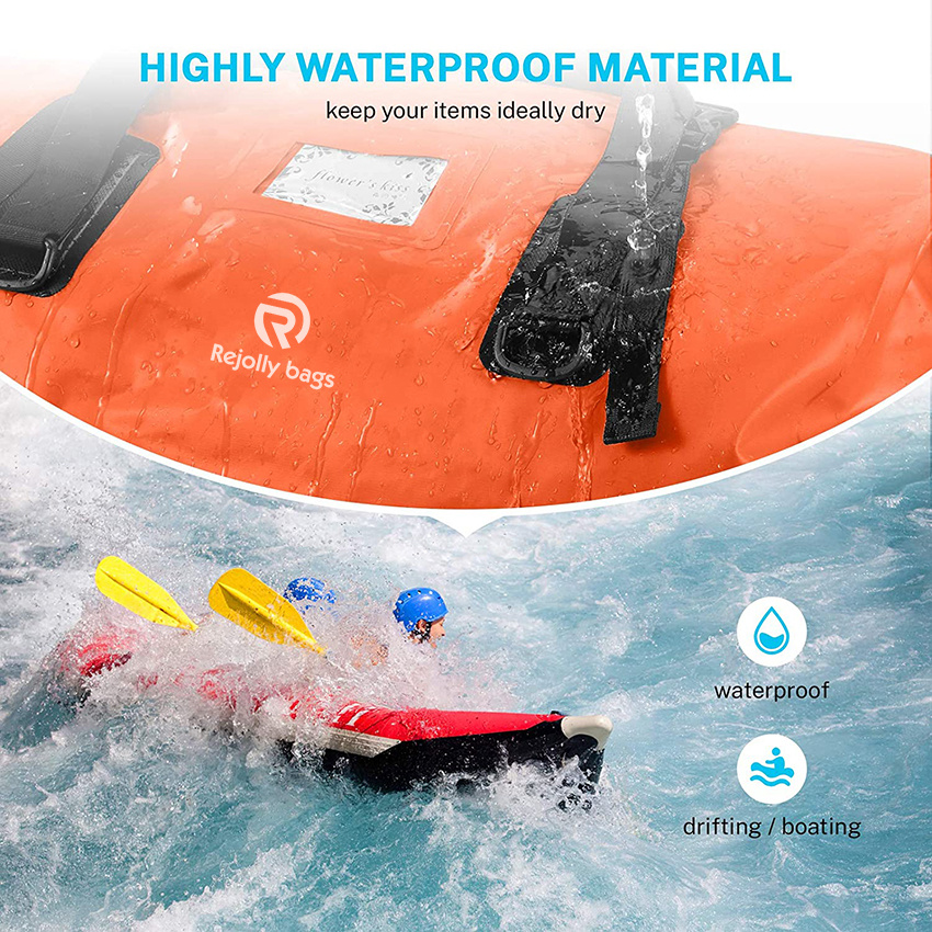 Large Waterproof Duffle Travel Dry Duffel Bag Heavy Duty Bag with Durable Straps & Handles for Kayaking Paddleboarding Boating Rafting Fishing Duffel Bag