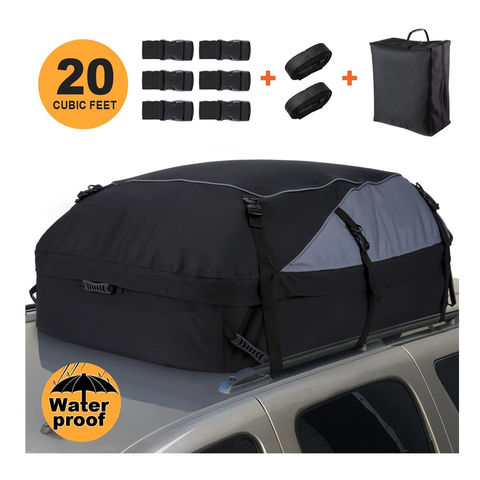 Car Roof Bag Rooftop Cargo Carrier Cross Country Trip Storage Carrying Bag Soft-Shell Carriers