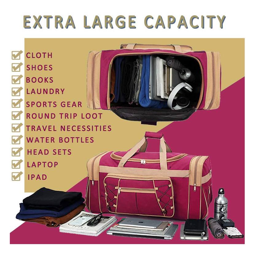 Wholesale Large Tear Resistant Duffel Bag Sports Luggage Bag Tote Gym Bag