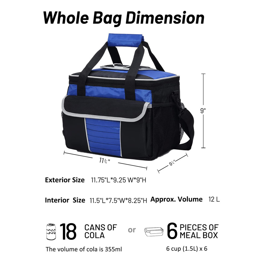 Portable Bottle Bag Casual Outdoor Picnic Basket Warm Bag Ice Bag