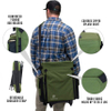 Rejolly Outdoors Rolling Tackle Box with Wheels - Waterproof Storage 4 Rod Holders Fish Tackle Bag