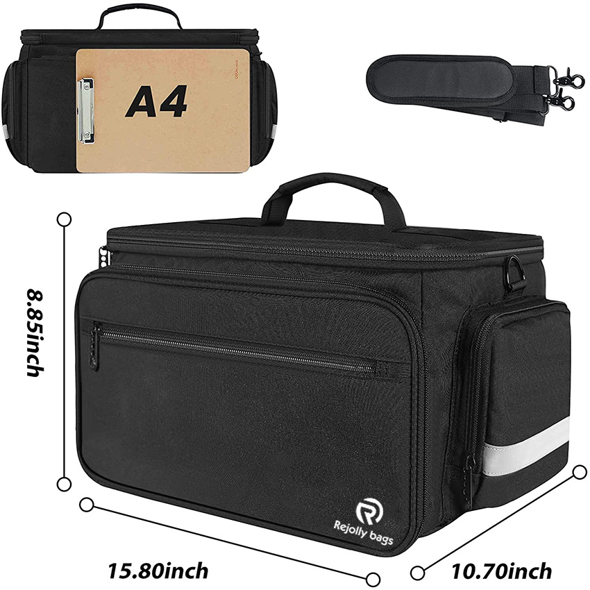 Medical Equipment Bag Empty with Adjustable Divider Nonslip Bottom Removable Shoulder Strap Water-Resistant Health Nurse Pack