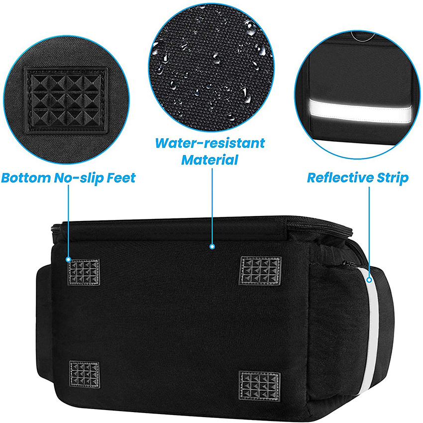 Medical Equipment Bag Empty with Adjustable Divider Nonslip Bottom Removable Shoulder Strap Water-Resistant Health Nurse Pack