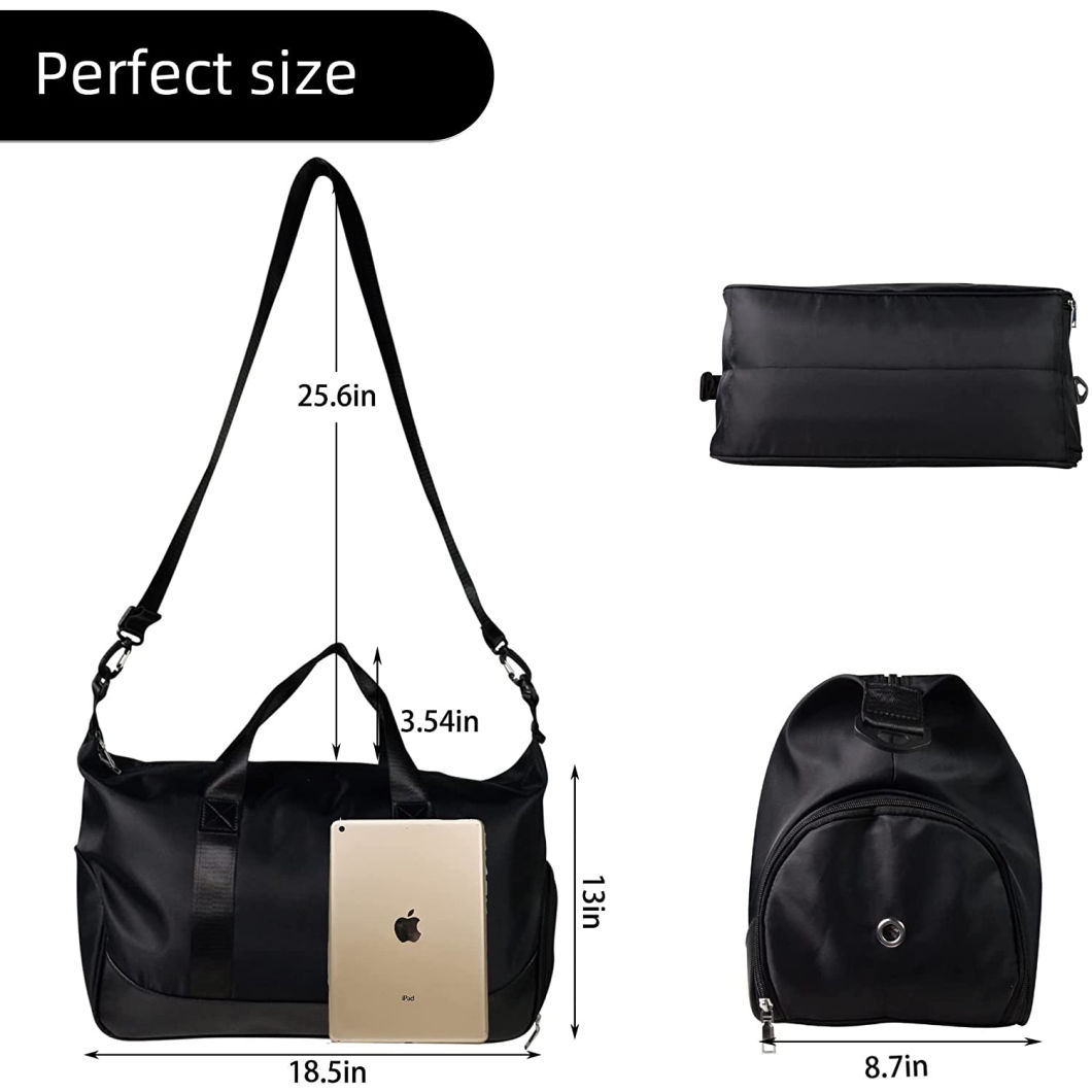 Fitness Gym Bag with Shoe Compartments Waterproof Sports Travel Yoga Getaway Lightweight Swim Duffel Bag