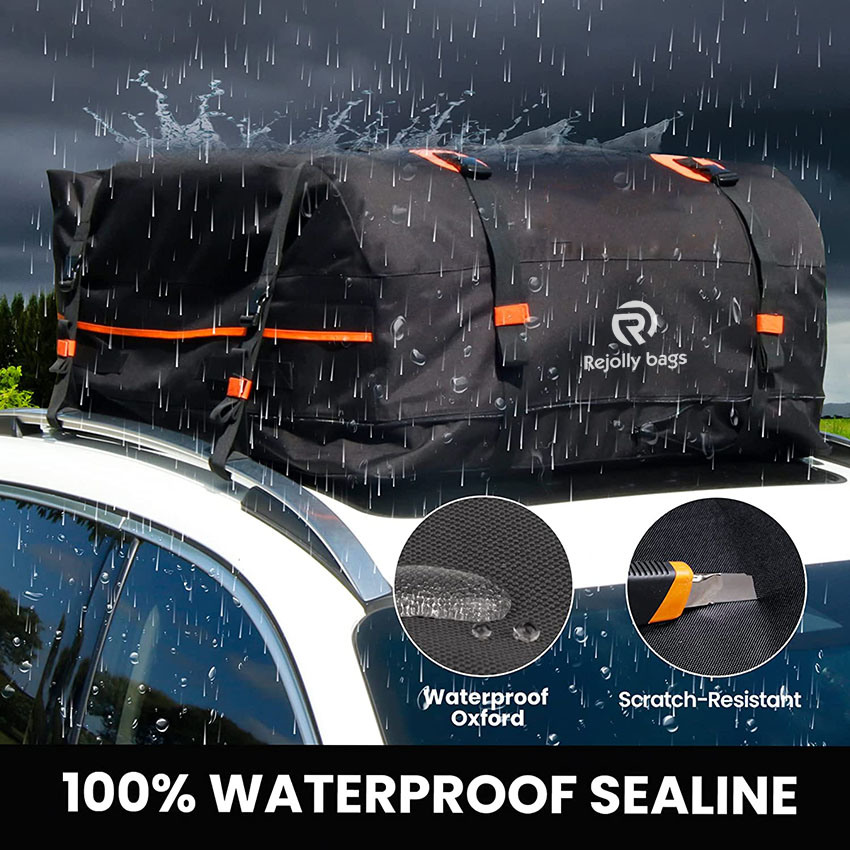 15 to 20 Cubic Expandable Rooftop Cargo Carrier Waterproof Car Top Carrier Soft-Shell Travel Storage Top Carrier Luggage Fits All Vehicle with/ Without Rack Bag