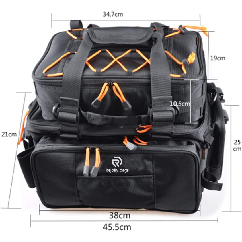 Large Capacity Fishing Bag 2PCS Main Multi Purpose Fishing Rod Bag Ice Fishing Tackle Bag