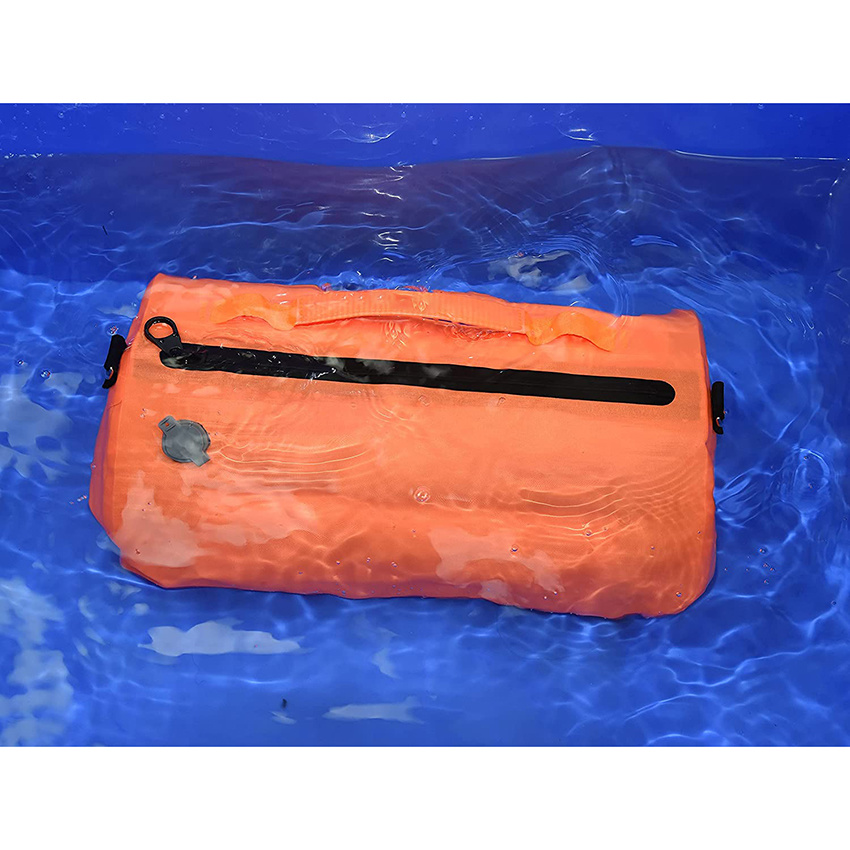 15L Swimming Waterproof Surf Bag Floating Breathable Shoulder Strap Airtight Zipper Dry Bag