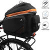 2 in 1 Commuter Bicycle Trunk Bag with Expandable Panniers Clip on Quick Release Design and Detachable Shoulder Strap