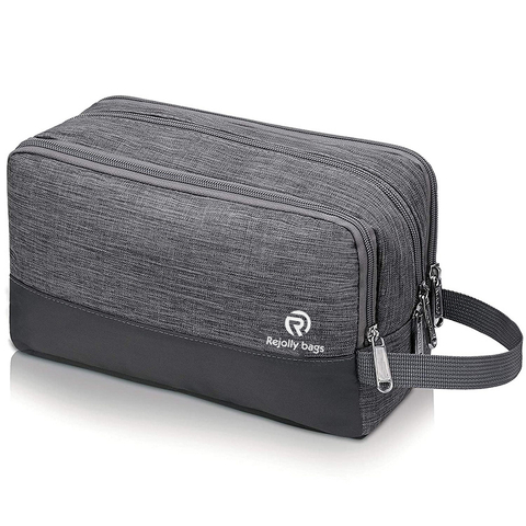 Nylon Lightweight Shaving Bag for Men and Women Small Toiletry Bag