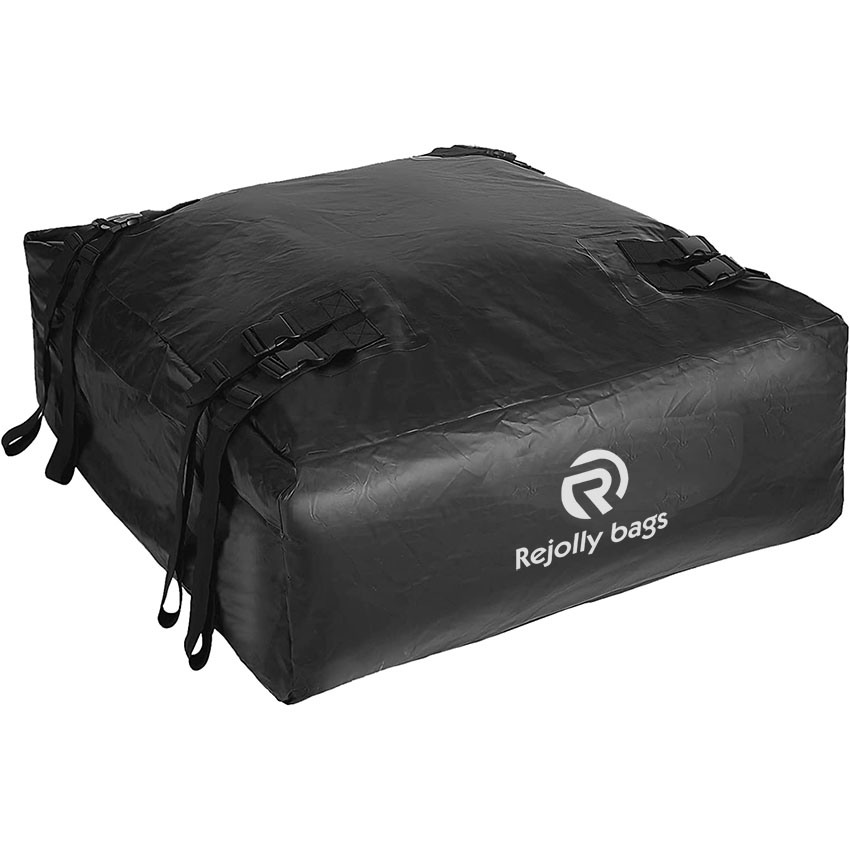 Rooftop Cargo Carrier, 20 Cubic Feet Waterproof Made by 10-Pound Anti-Tear 840d PVC with Anti-Slip Mat, 8 Reinforced Straps Suitable with/Without Rack Bag