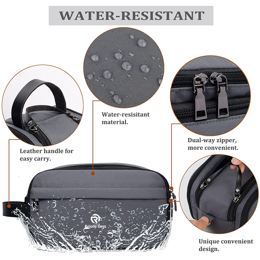 Mens Toiletry Bag Travel Toiletry Organizer Dopp Kit Water-Resistant Shaving Bag for Bathroom Toiletry Bag