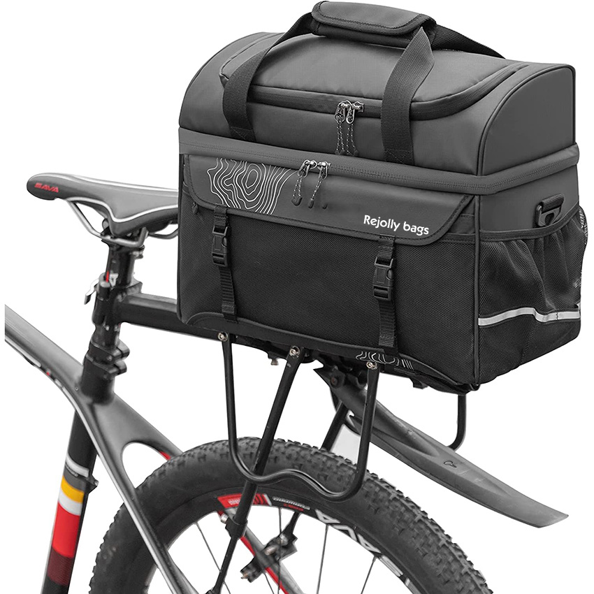 Bike Trunk Cooler Bag Bicycle Rack Rear Seat Carrier Insulated Panniers Storage Luggage Cycling Accessories