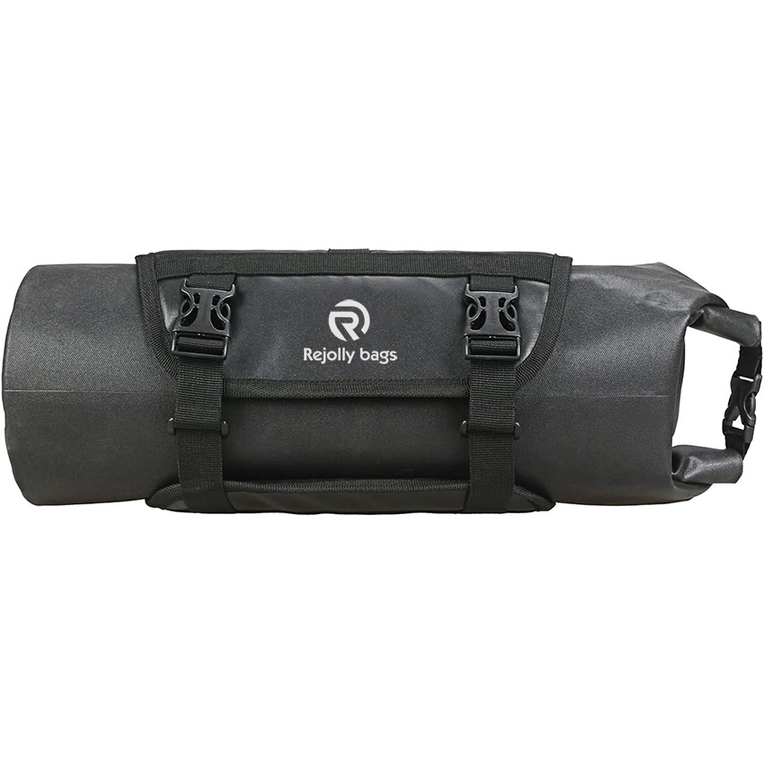 Waterproof Outdoor Bike Front Tube Frame Storage Dry Bag Adjustable and Removable Shoulder Strap Handlebar Large-Capacity Bicycle Bag