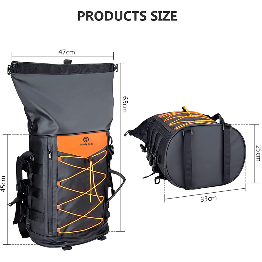 Motorcycle Backpack Expandable Expandable Motorcycle Travel Luggage Bag Motorcycle Bag