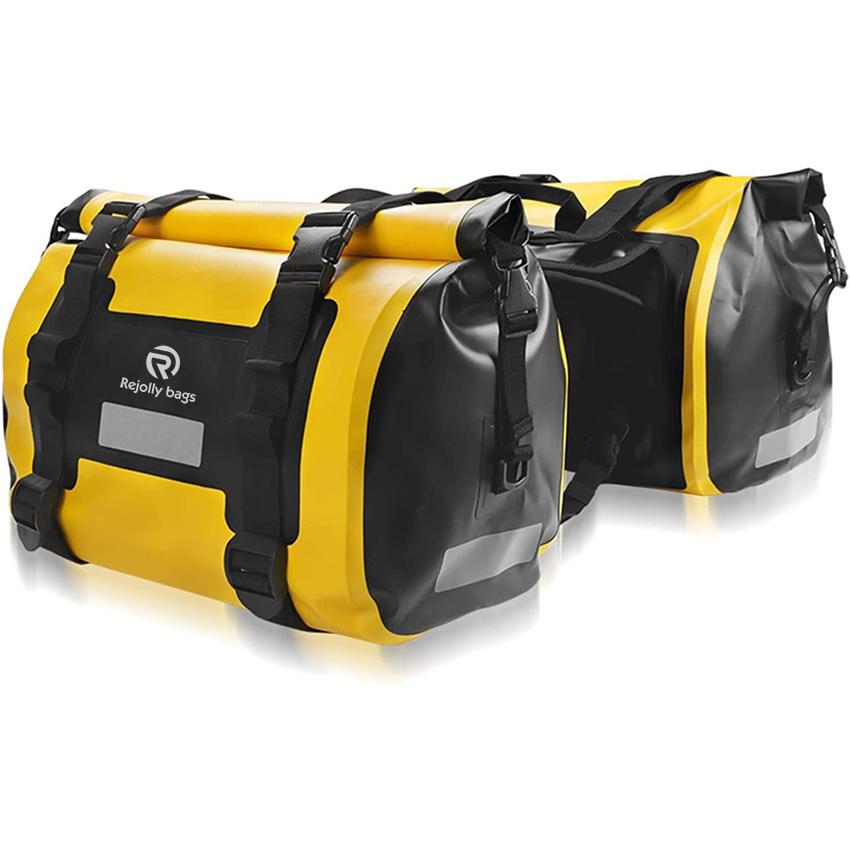 Motorcycle Side Saddlebags Outdoor PVC Waterproof Saddle Bag Motorbike Luggage Bags