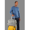 Large Capacity Weekender Bag, Lucid Grey, Canvas Overnight Travel Duffel with Shoe, Laptop, & Waterproof Compartments, Dust Protector & Foldable Travel Bag