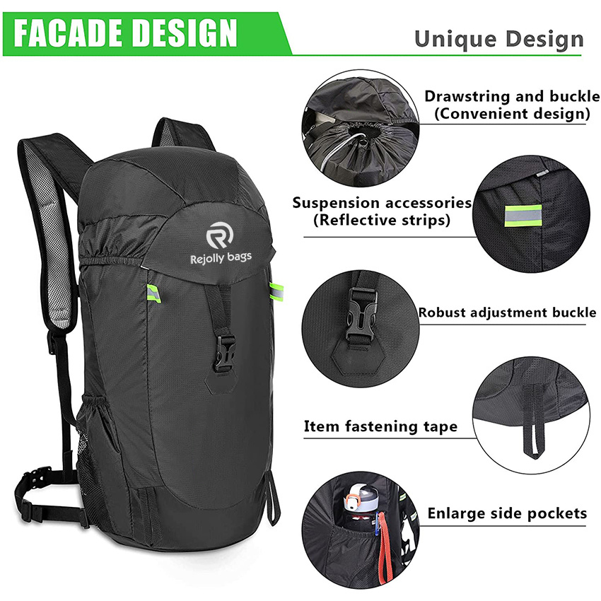 Lightweight Hiking Backpack Waterproof Running Backpack Water Pack for Cycling Music Festivals Hydration Backpack