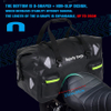 Dry Motorcycle Tail Bag 70L with Rope Straps and Inner Pocket Waterproof PVC 500d for Travel