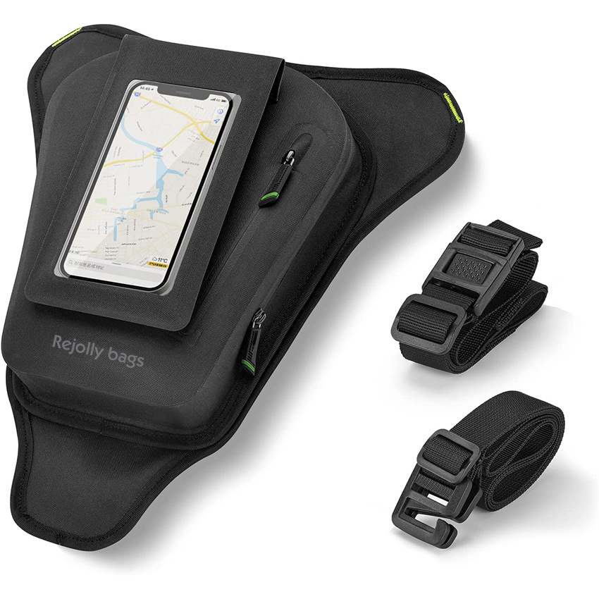 Magnetic with Straps Waterproof Touch Screen Phone Pouch for Cell Phone up to 6.0 Inch Motorcycle Travel Bag