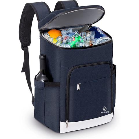 Cooler Backpack 30 Cans Insulated Waterproof for Hiking Camping Picnic Ice Packs Leakproof Bag